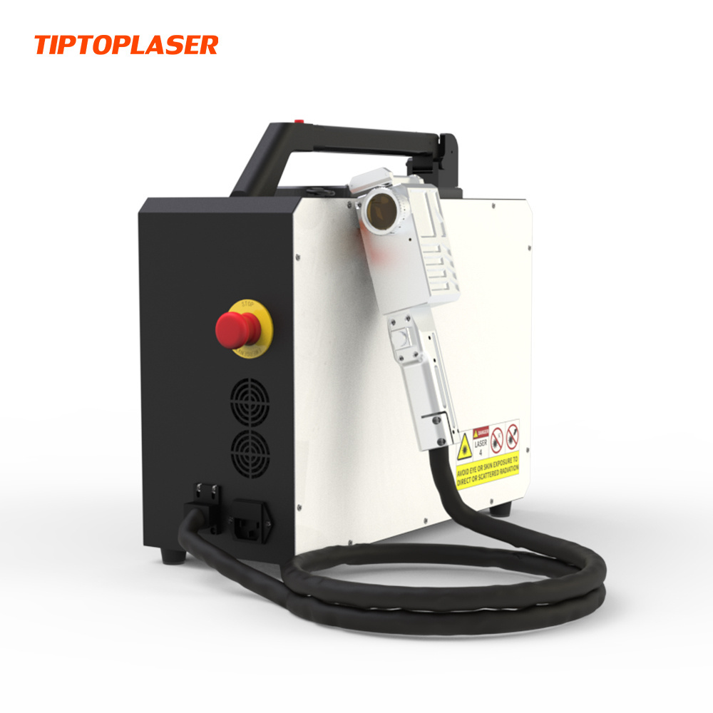 Light weight small size portable mini pulsed fiber laser cleaner rust removal cleaning machine portable metal mold rust removal