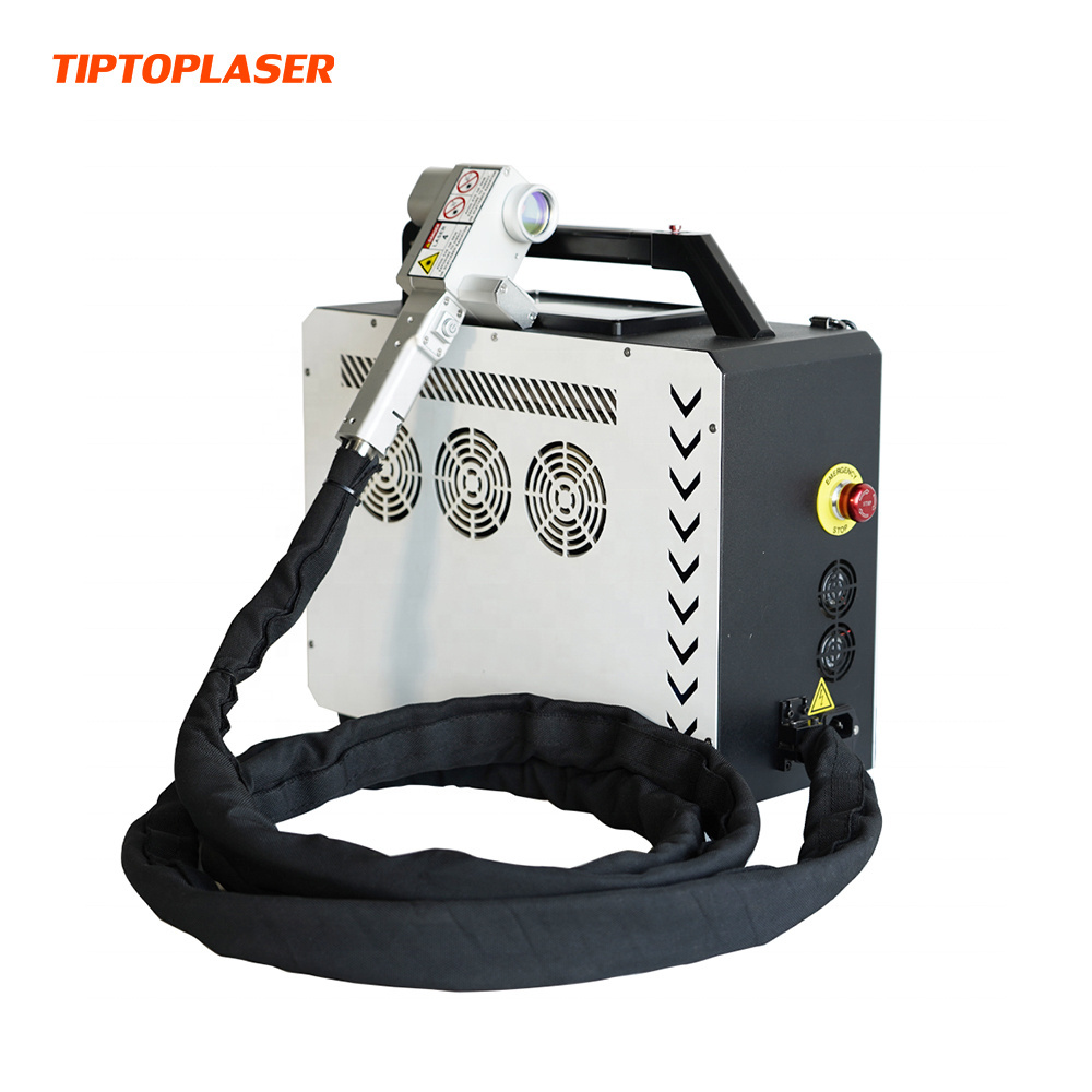 Light weight small size portable mini pulsed fiber laser cleaner rust removal cleaning machine portable metal mold rust removal