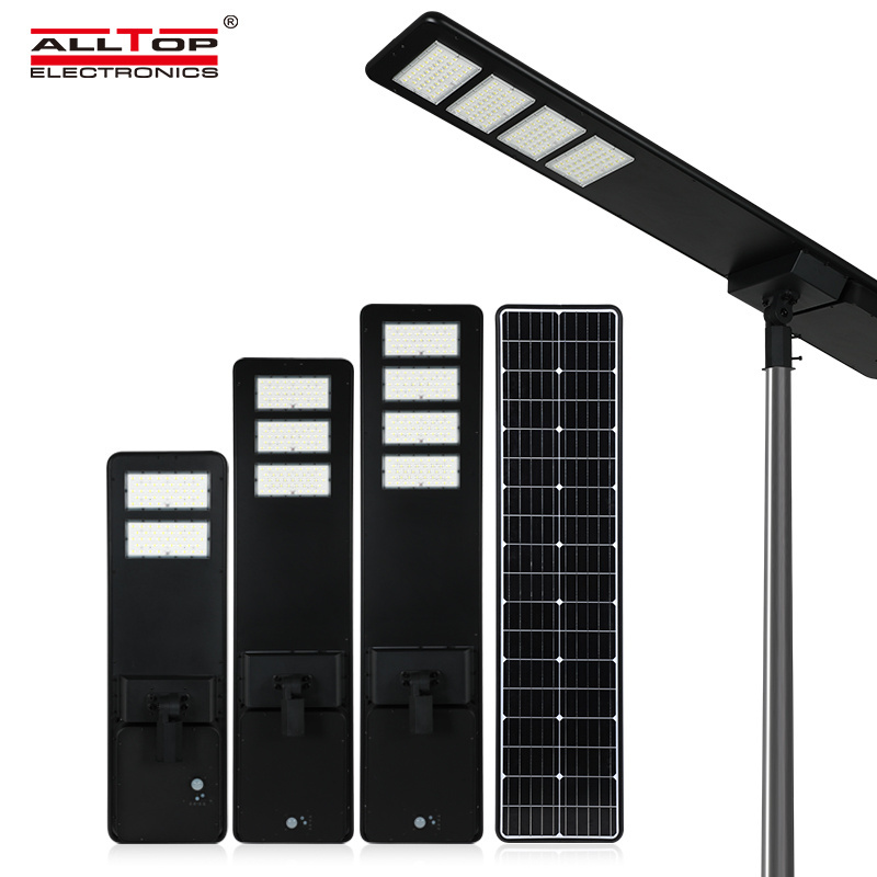 ALLTOP Manufacturer Waterproof Ip66 Aluminum 50w 100w 150w 200w 250w 300w 400w lamparas Outdoor Solar Energy Led Street Light