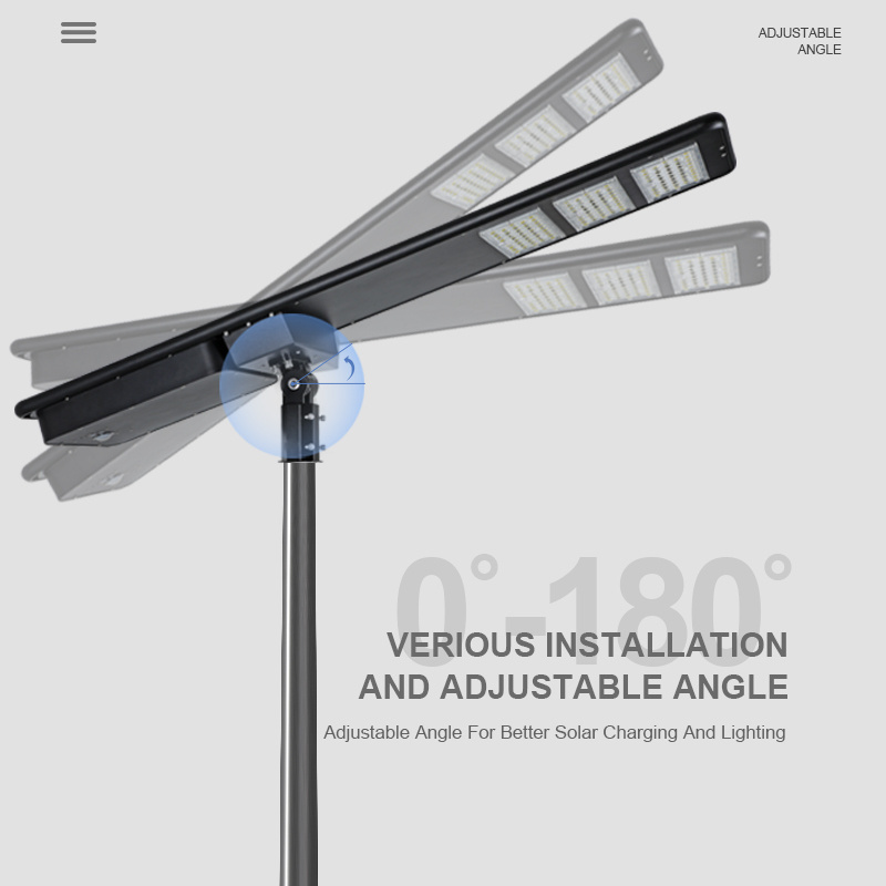 Good Quality Aluminum Motion Sensor Outdoor 200W 300W 400W All In One Led Solar Street Light