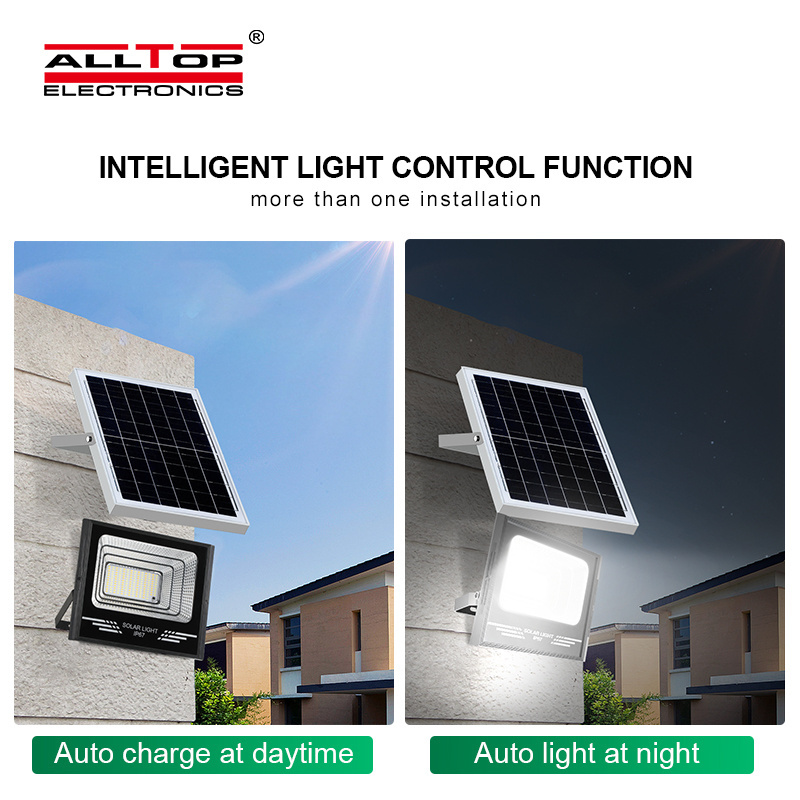 Solar Power Charging Multiple Install Locations Natural White Led Outdoor Floodlight