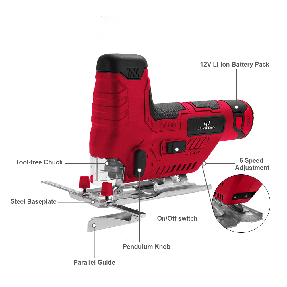 New Design 12V Lithium Battery Power Handheld Brushless Mini Cordless Electric Jig Saw Cutter For Wood Cutting