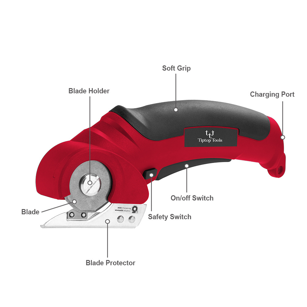 Best Selling Fabric Cutter Handheld 3.6v Lithium Battery Powered Electric Scissor Rotary Cutter Cordless Carpet Scissors