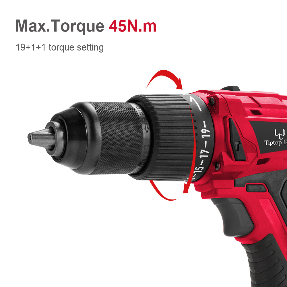 Hot Sale Cordless Screwdriver 30Nm Power Craft Cordless Impact Drill 18v Handheld Li-ion Battery Hand Drill Power Tool Set 20v