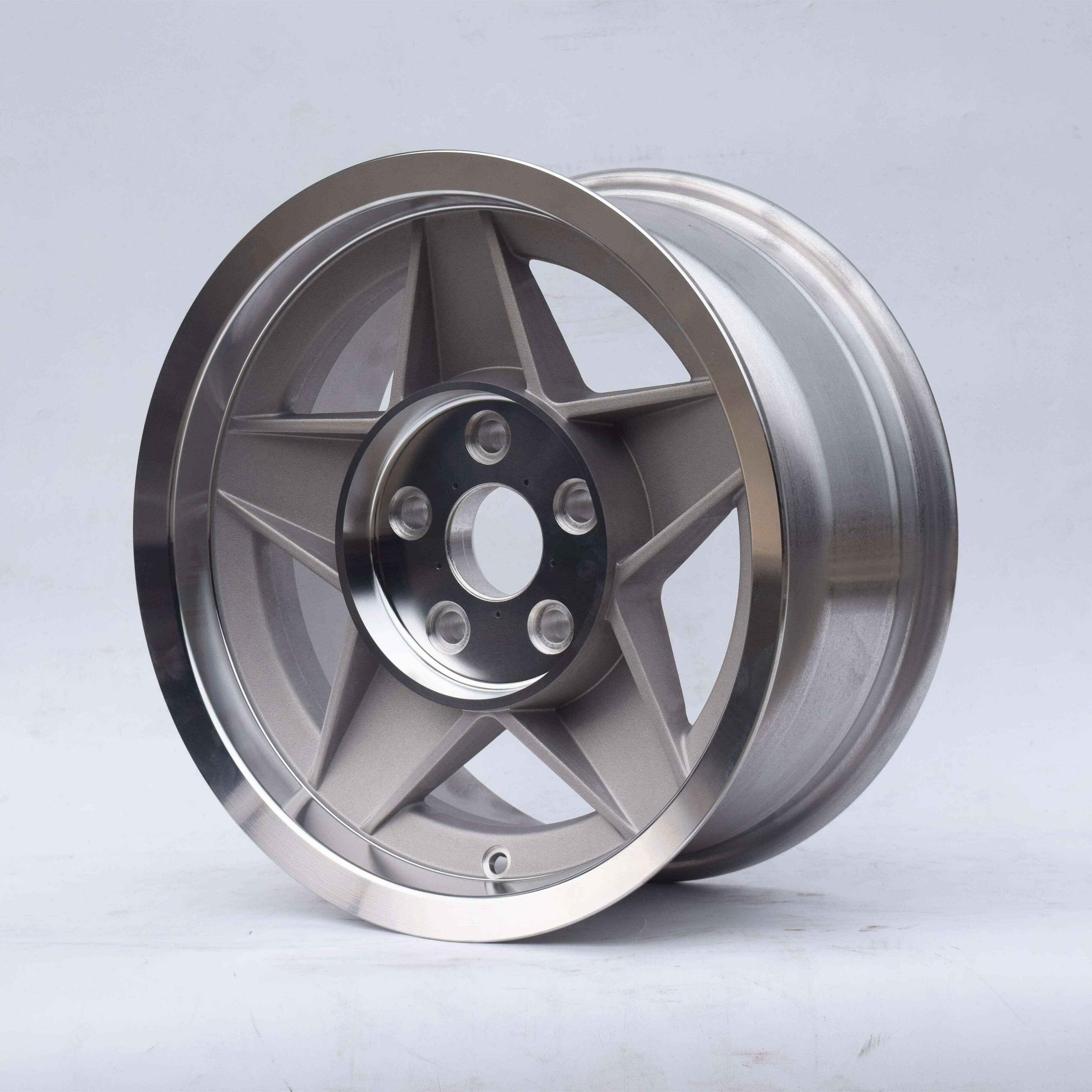 High Quality Custom Aros 15 Inch PCD 5X114.3  Alloy Wheels For Five Star Shape