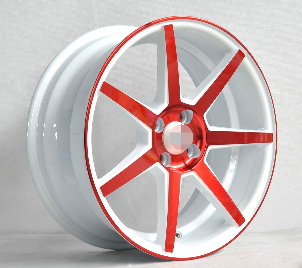 red silver 5 spokes rines with concave alloy wheels 17 inch PCD 5x1143 rims fit for racing car wheels