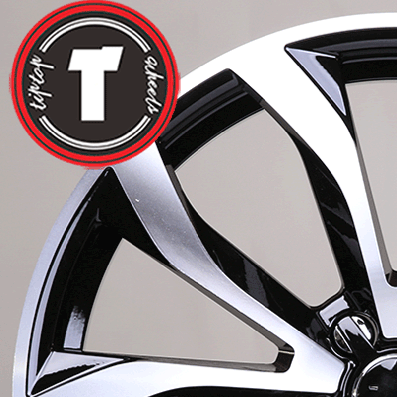 Tiptop wheels 19 for passenger car tires with good quality in size 19 inch 5 hole 5 split spokes for sale