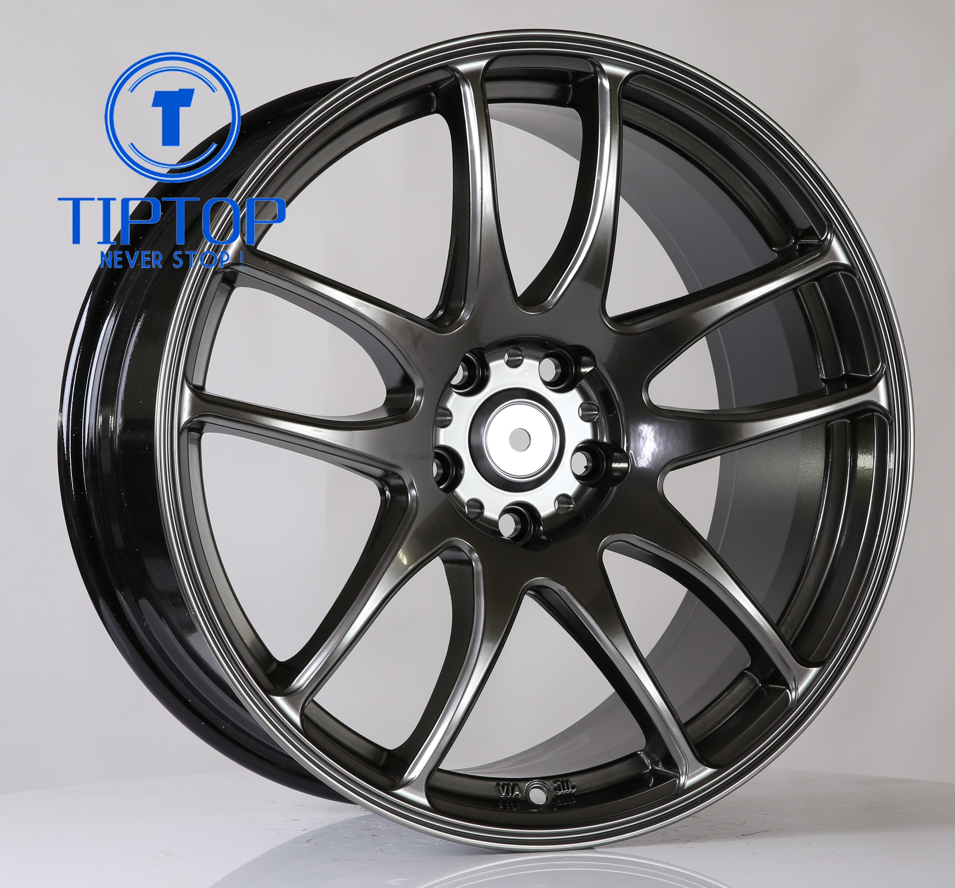 19x9.5 19x10.5 Wholesale price wheel 5X114.3 alloy rims hyper black color in stock ready to ship auto parts