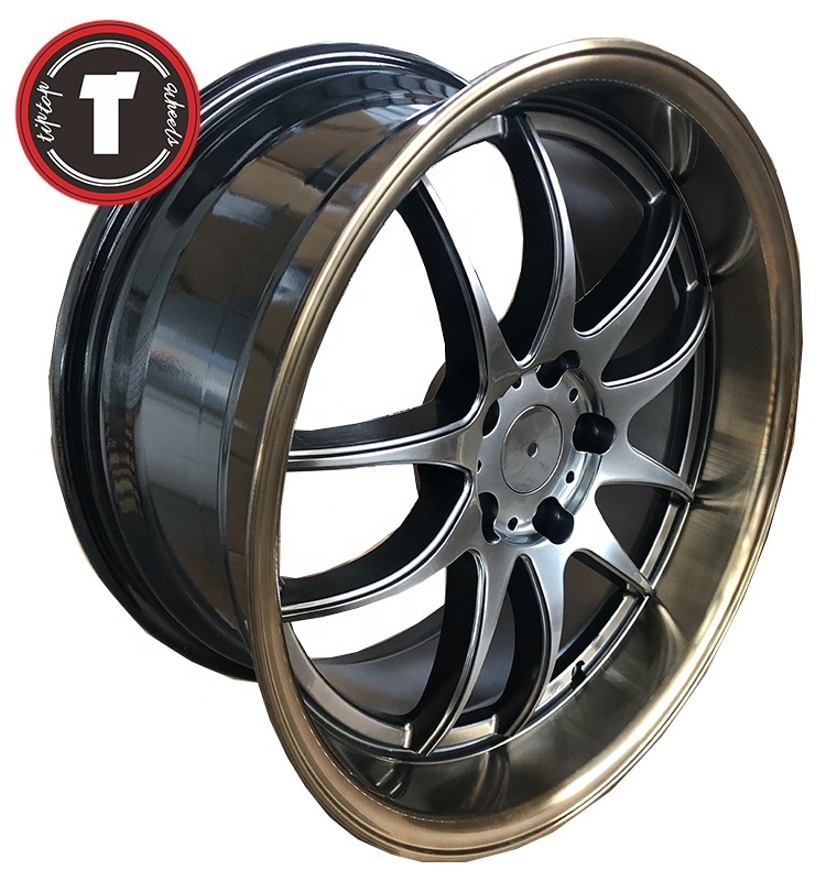 18 inch PCD 100-120 wheels chrome car rims 2 year warranty for cars gold car wheel rims