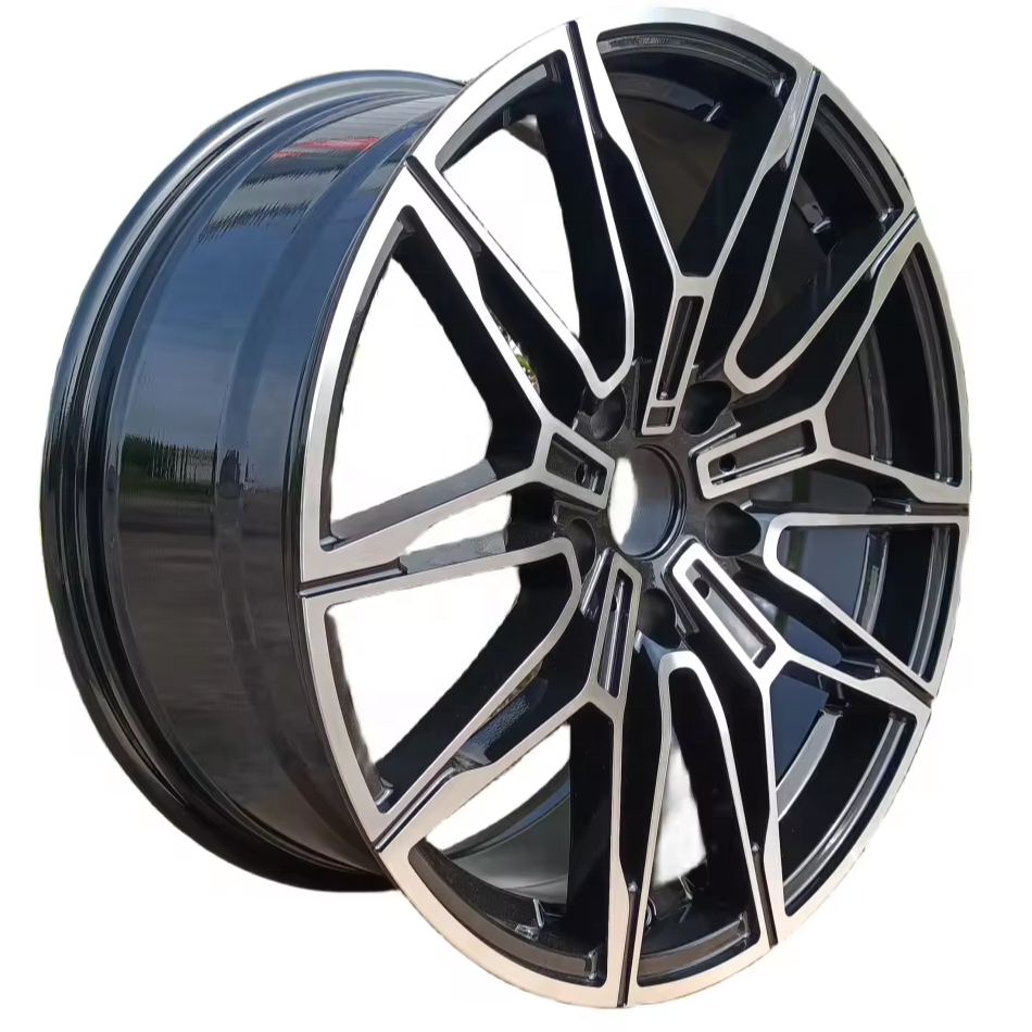 18 inch 19 inch Alloy Wheel tyres 35-40mm Offset 5 holes 5x100-114.3 18x8.0J 19x8.5J 19x9.5J Rims with black machine face