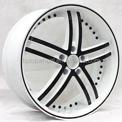 white colour rims wheels 5 hole wheels rims 19 20 22 inch alloy rims