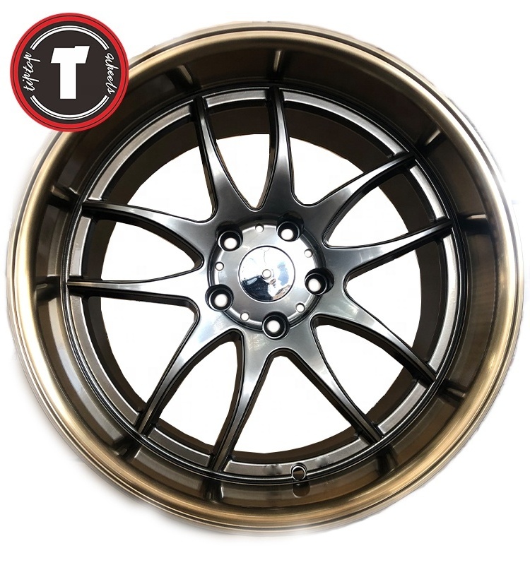 18 inch PCD 100-120 wheels chrome car rims 2 year warranty for cars gold car wheel rims