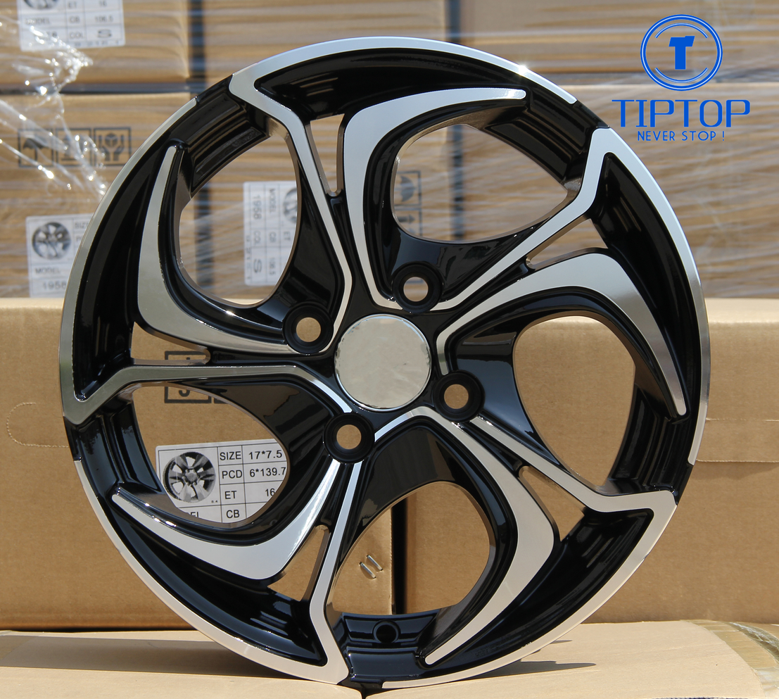 Wheel Rim Car Rims 15 Inch 4x100 4x114.3 5x100 5x114.3 Aluminium Ready to Ship for New Black Alloy MB Black Machine Black Rhino