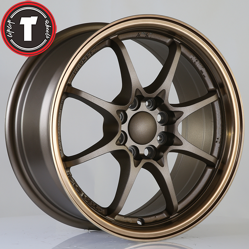 factory price 15 16 inch with pcd 4x100 custom wheels for cars 15x8 4x100 car rim 16 fit for te37 rim 4x100 matt bronze