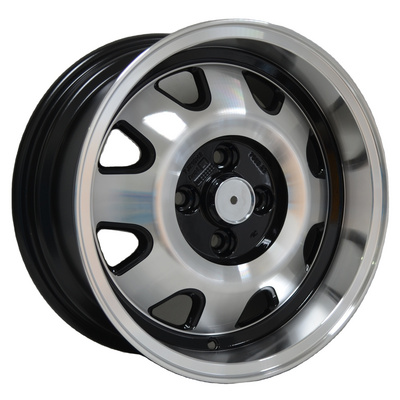 black mags for polo tsi rims 15 inch 4 holes 15x7 with PCD llanta 15 4x100 fit for mags deep lip deep dish mag wheels for car