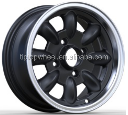 10 12 inch China wholesale wheel 4x101.6 Guangzhou factory rim Black maching face alloy wheel