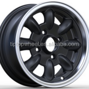 10 12 inch China wholesale wheel 4x101.6 Guangzhou factory rim Black maching face alloy wheel