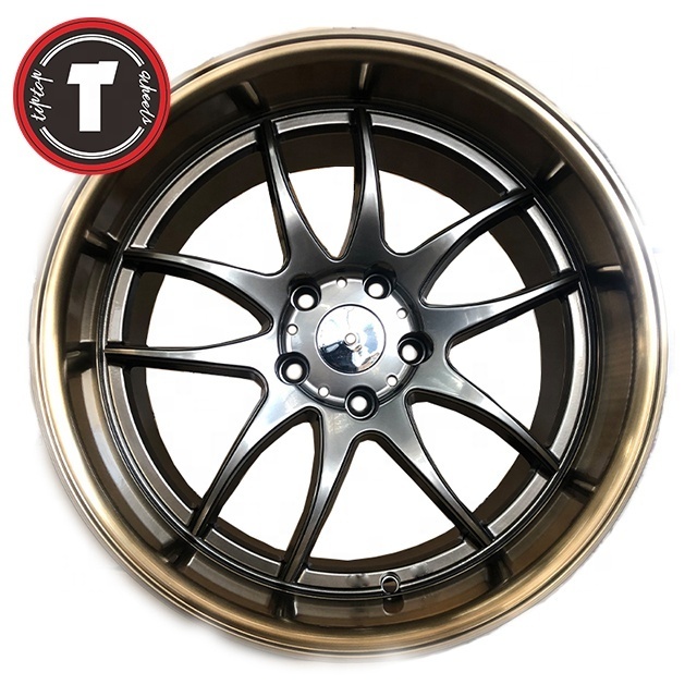 18 inch PCD 100-120 wheels chrome car rims 2 year warranty for cars gold car wheel rims