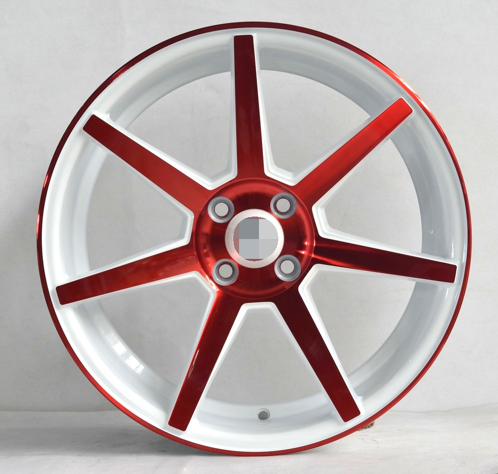 red silver 5 spokes rines with concave alloy wheels 17 inch PCD 5x1143 rims fit for racing car wheels