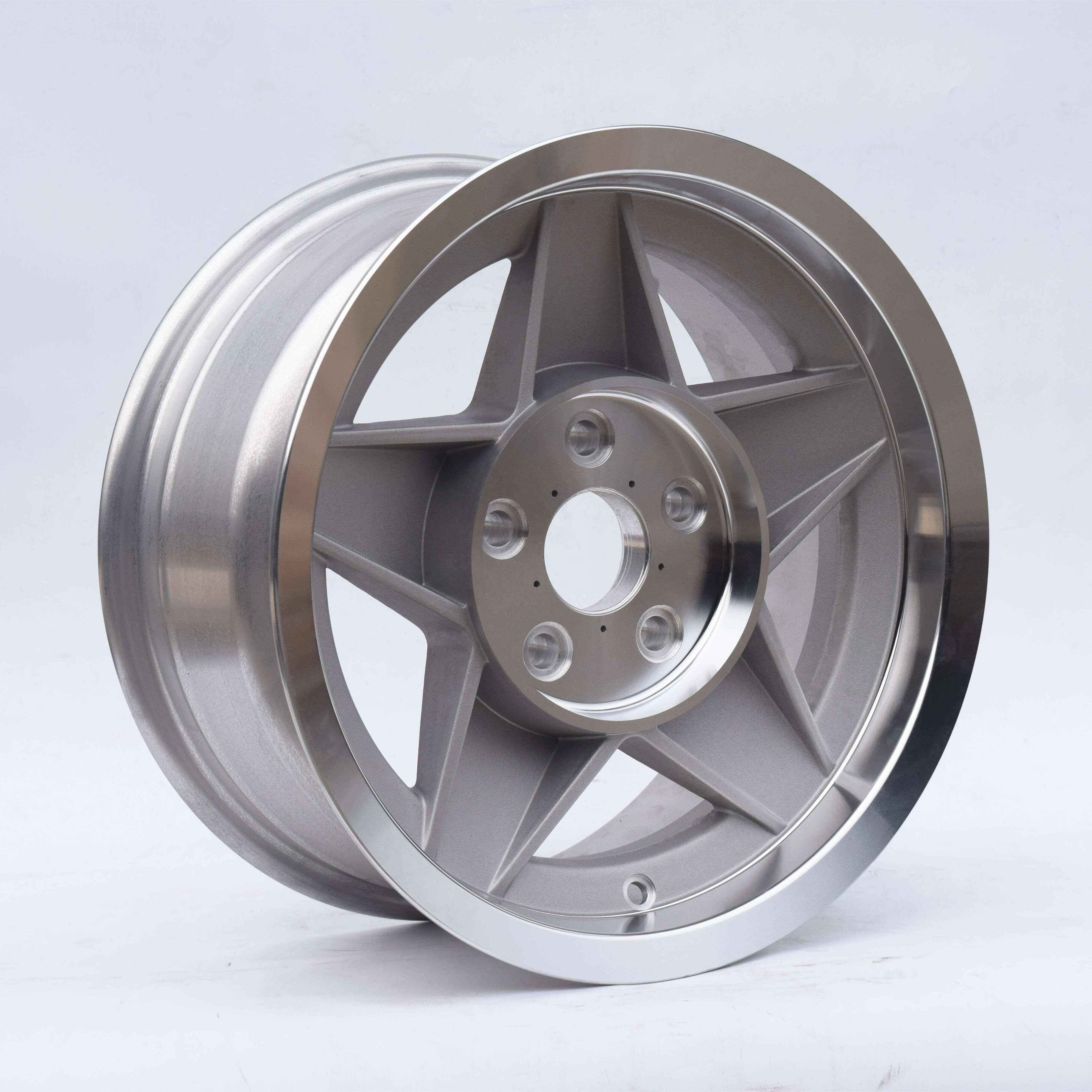 High Quality Custom Aros 15 Inch PCD 5X114.3  Alloy Wheels For Five Star Shape