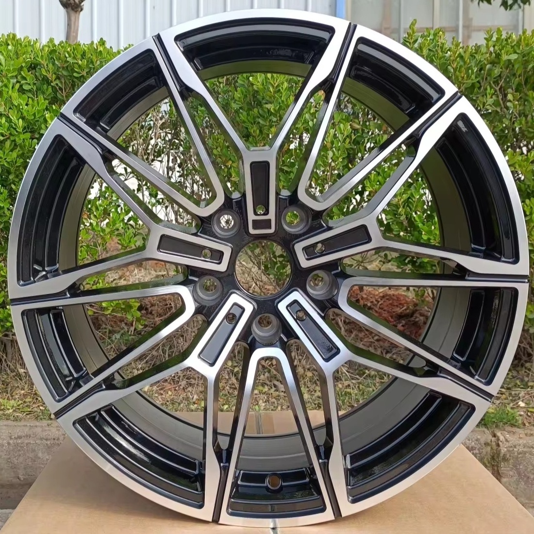 18 inch 19 inch Alloy Wheel tyres 35-40mm Offset 5 holes 5x100-114.3 18x8.0J 19x8.5J 19x9.5J Rims with black machine face