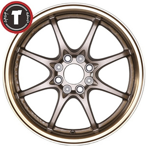 factory price 15 16 inch with pcd 4x100 custom wheels for cars 15x8 4x100 car rim 16 fit for te37 rim 4x100 matt bronze