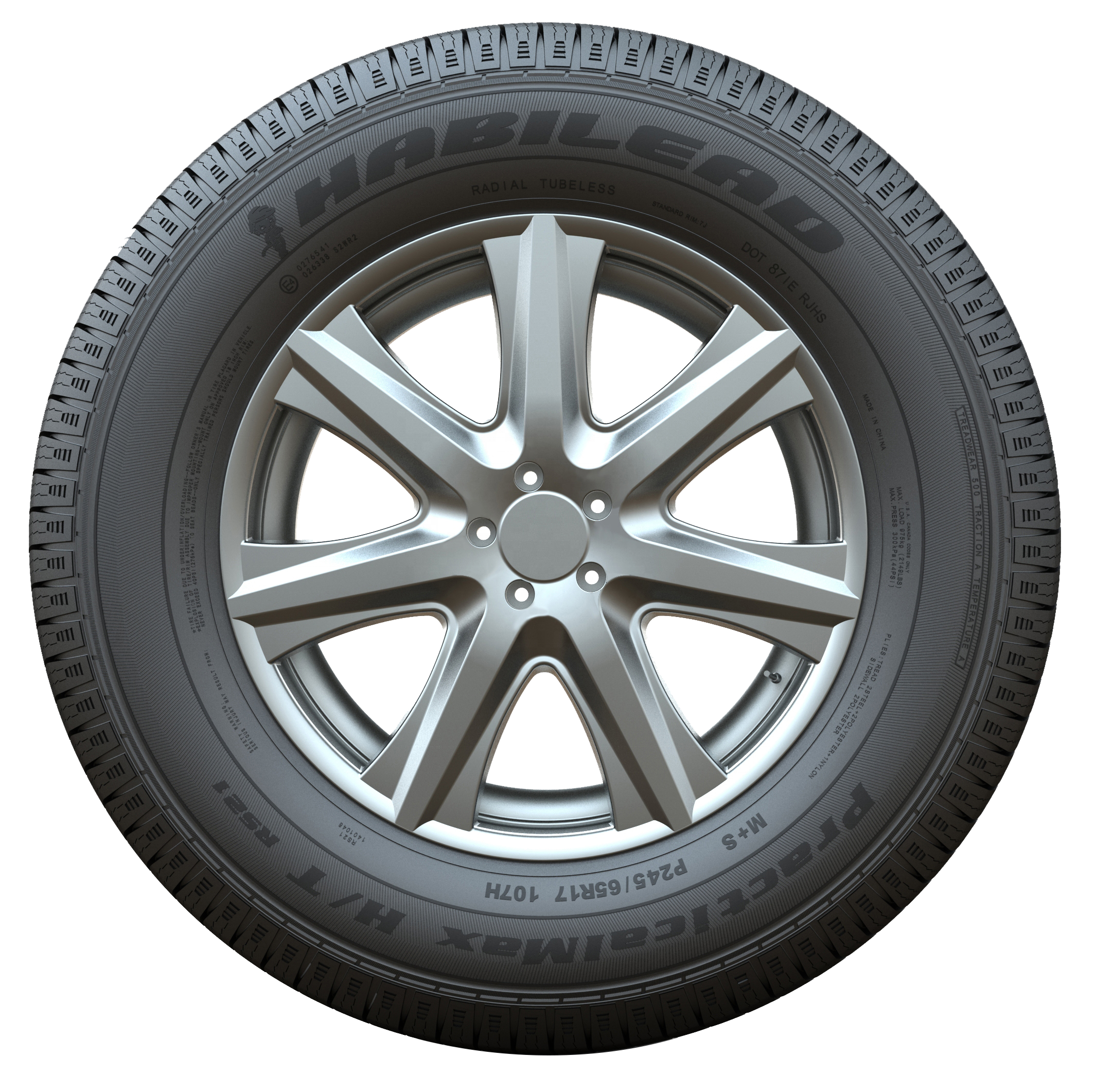 New design colorful car alloy wheels 16 inch high performance passenger car tire 235/70R16 Inner tube tyre