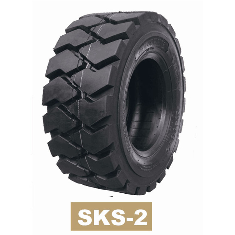 CHINA Factory Wholesale SKS 10-16.5 12-16.5 14-17.5 15-19.5 Industrial Pneumatic SKID STEER LOADER TIRE 16.9-28 Solid SKS TIRE