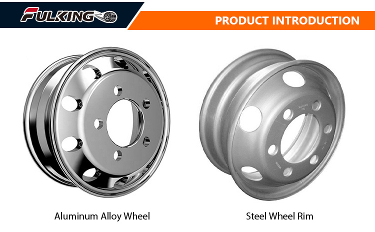 22.5 Aluminum Alloy wheel for truck bus trailer high quality 22.5x9.00 truck and Bus Wheel Rim