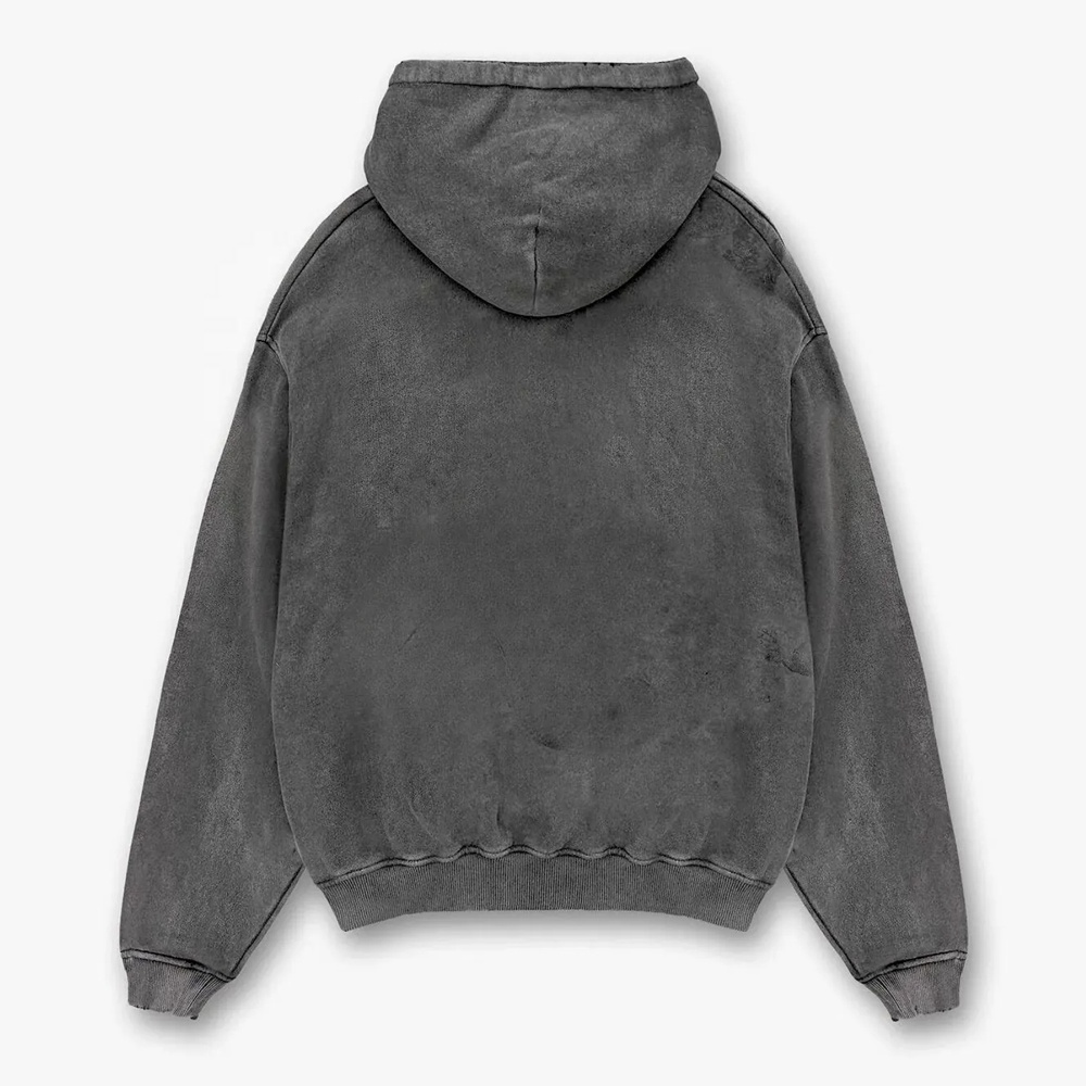 Premium Quality Hoodie Oversize Fade Out Acid Wash Premium Durability Cuffs Custom Oversized Stone Wash Distressed Hoodies