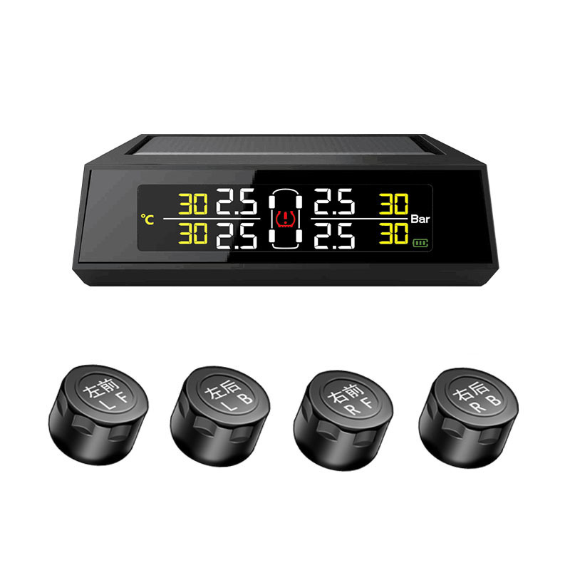 Solar and USB charging external tire pressure monitoring system car tpms for car