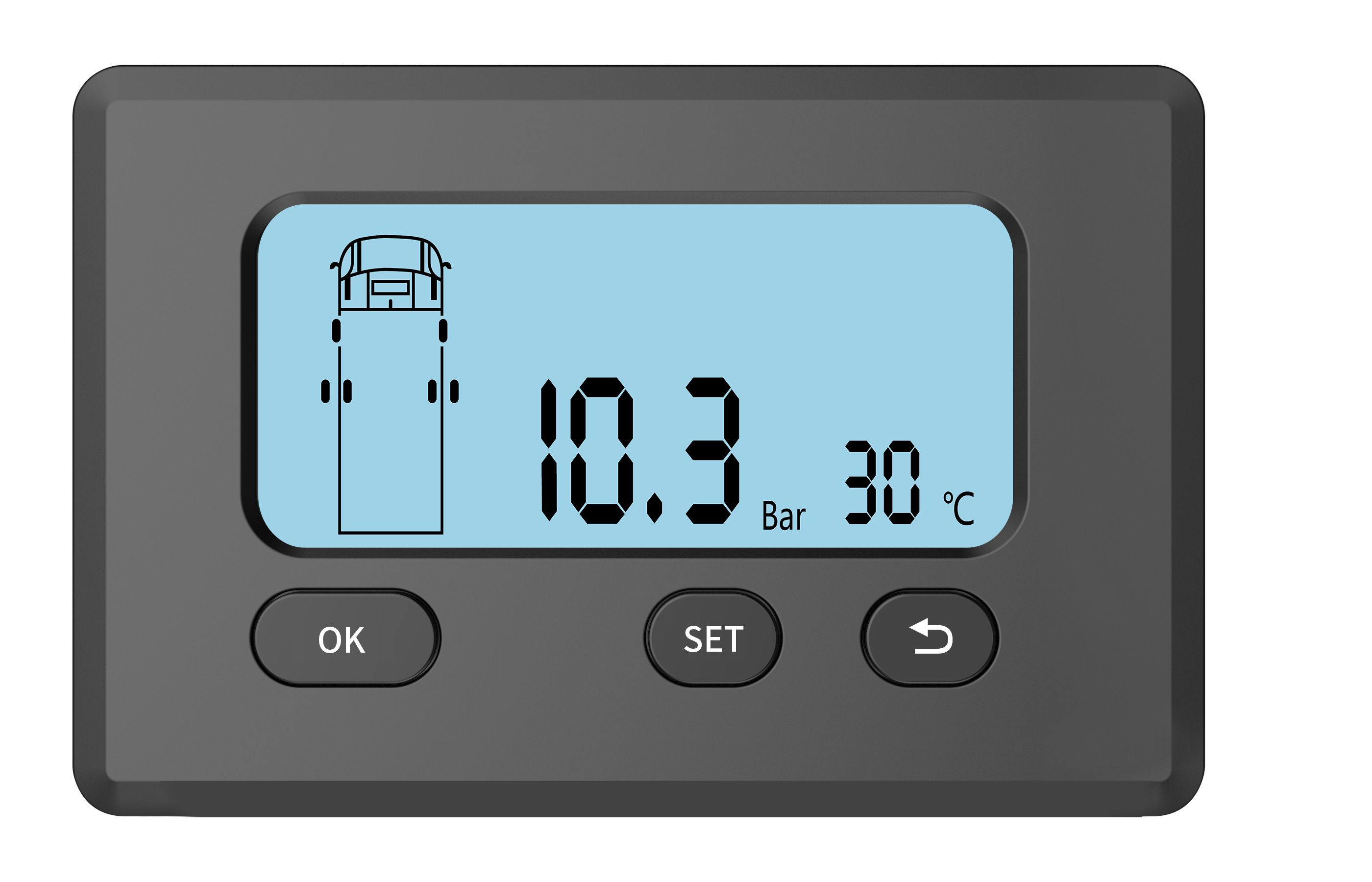 11.8mm Tpms For mining Truck With 6 tires 200psi External  Sensor Wireless Tire Pressure Monitoring System