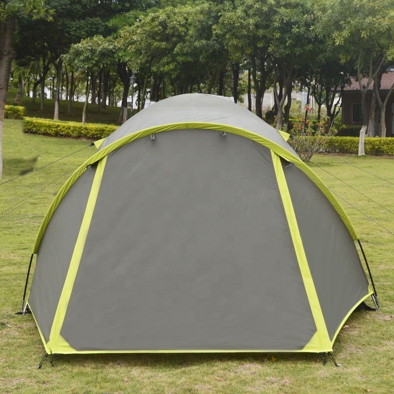 Tiroflx 190T Polyester Taffeta Double Layers Fiber Glass Pole Tent Outdoor Camping Tents 2 Person Waterproof