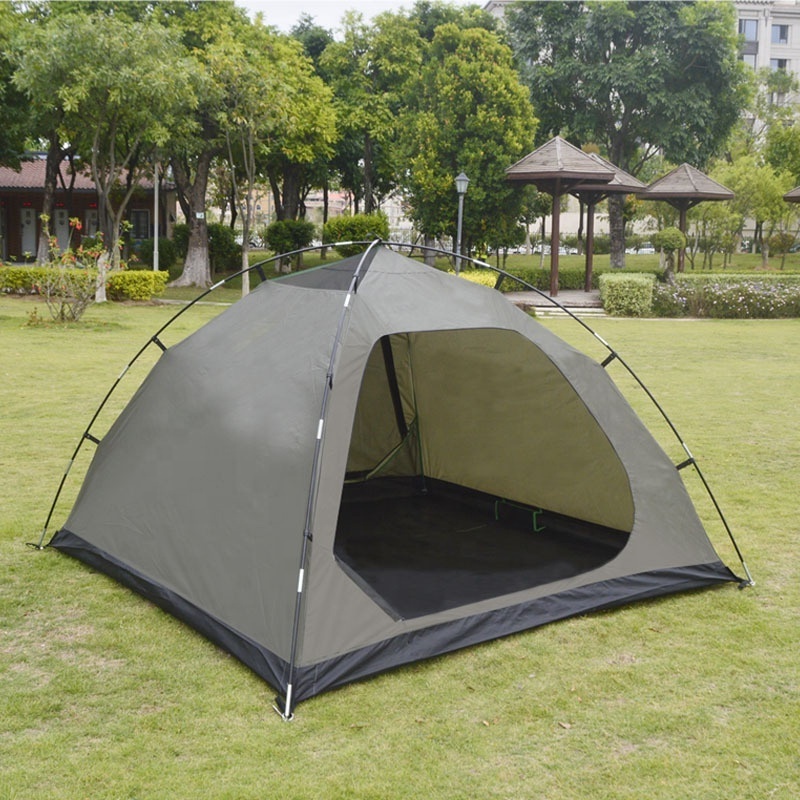 Tiroflx 190T Polyester Taffeta Double Layers Fiber Glass Pole Tent Outdoor Camping Tents 2 Person Waterproof