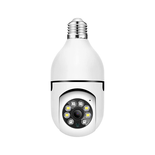 5G Wifi E27 Light Bulb IP Camera Night Vision Black or White Full Color P2P  Video CCTV Smart Home Surveillance Cameras network