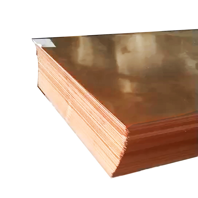 Goods In Stock 0.5mm 0.8mm 1mm 3mm 4mm 4x8ft C1100 Red Pure Copper Sheet