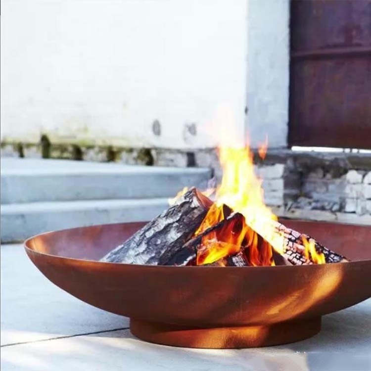 Custom Nm450 Wear Resistant Steel Square Fire Pit Bbq Grill Fire Pits Outdoor Garden Bbq Brazier