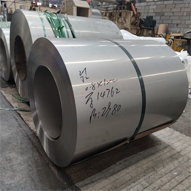 430 NO.4 stainless steel coils ss roll  wire drawing with laser film