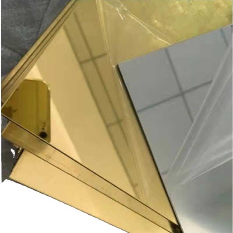 mirror gold stainless steel sheet