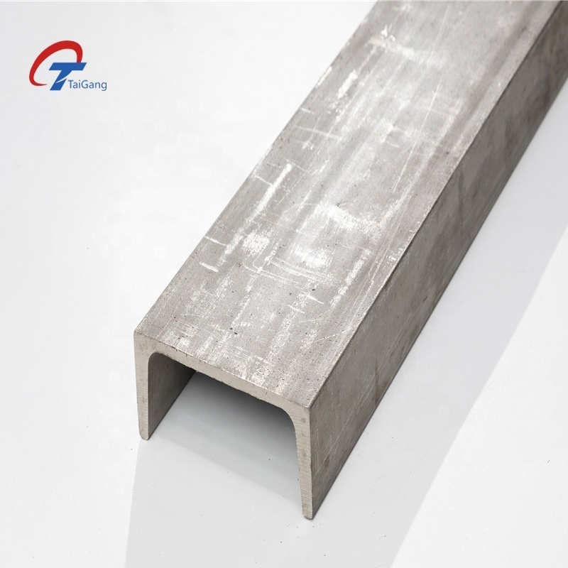 Factory Direct Sale 304 305 316 405 6mm U/c Shape Stainless Steel Channel Structural C Profile