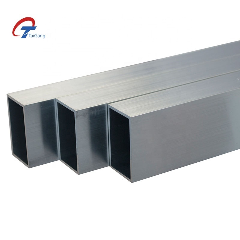 Factory Price 201 304 316 Rectangular SS Pipe Hairline Hollow Stainless Steel Square Pipe tube