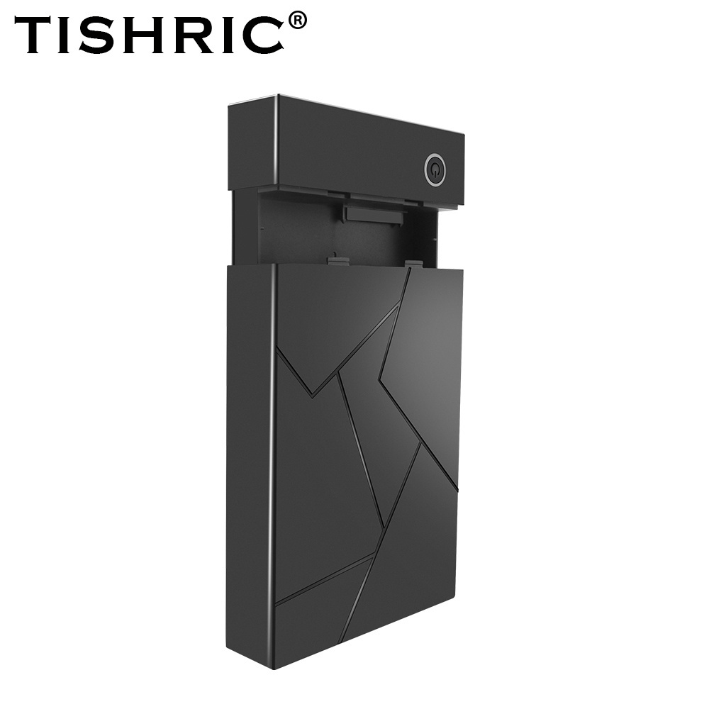 TISHRIC HDD Case 3.5  SATA to USB 3.0 Adapter External Hard Drive Disk Enclosure for 3.5 SSD Disk 450Mb/s 18TB HDD Box Case