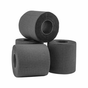 Oem wholesale eco friendly cheap 1/2/3 ply bathroom embossed roll toilet tissue printed tissue color red blue black toilet paper