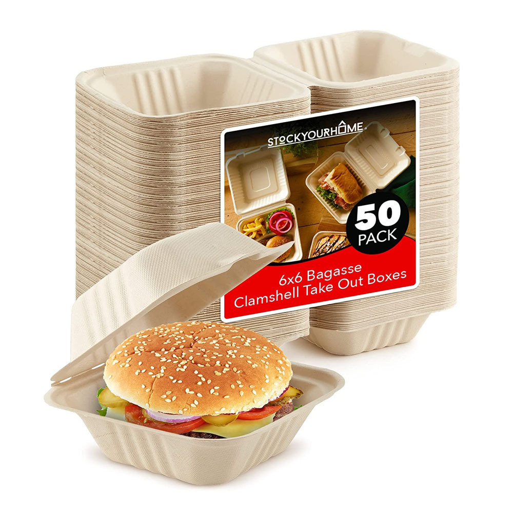 Wholesale Hamburger Packaging Box Hard Cardboard Custom Takeaway Burger Box For Fast Food