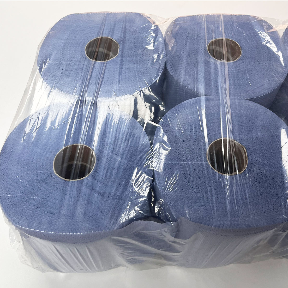 Wholesale Europe Environmental Friendly Biodegradable Custom 2ply Recycled Industry Blue Hand Paper Towel Rolls