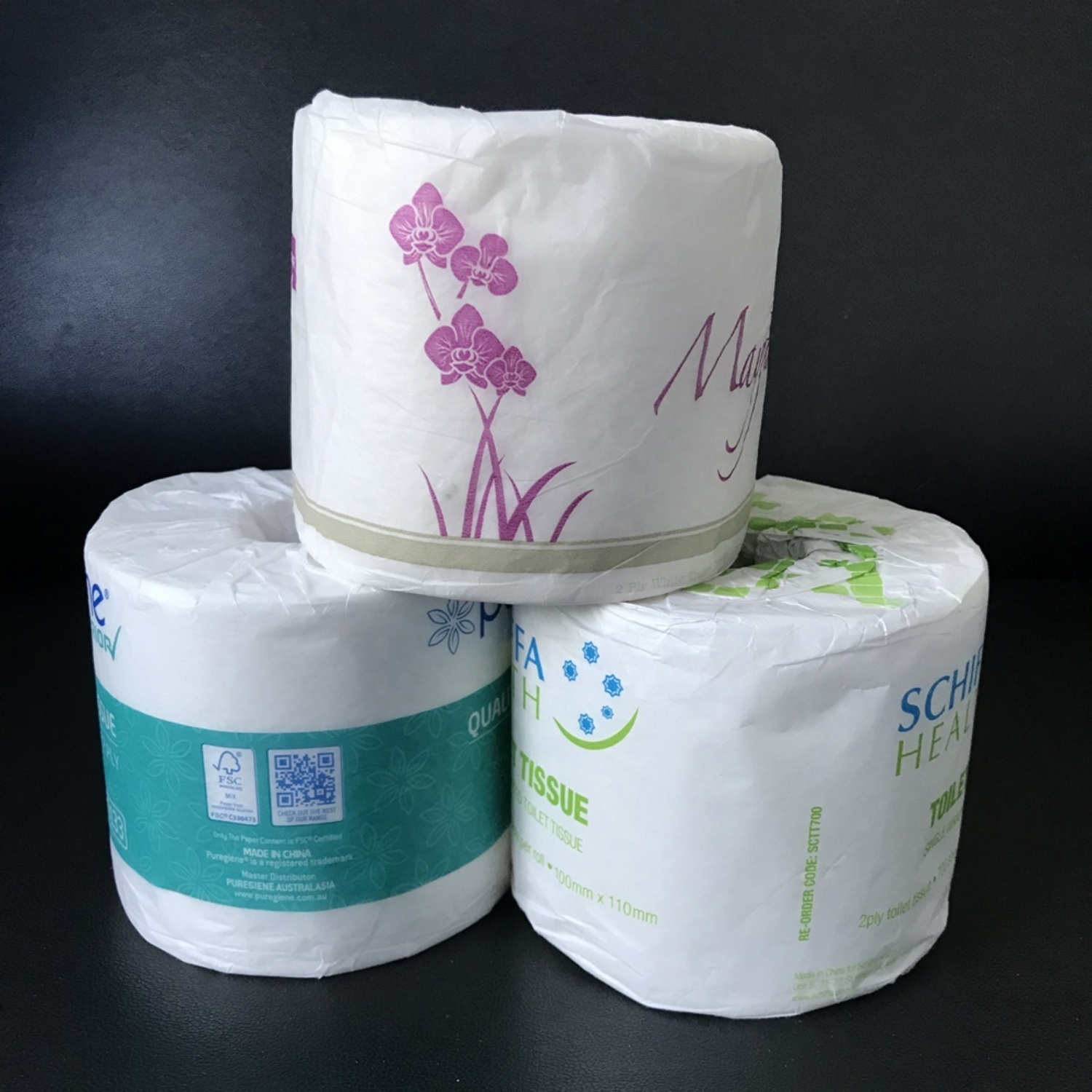 Manufacturer OEM Biodegradable Custom Logo Printed High Quality Ultra Soft  Virgin Pulp Embossing Toilet Tissue Paper