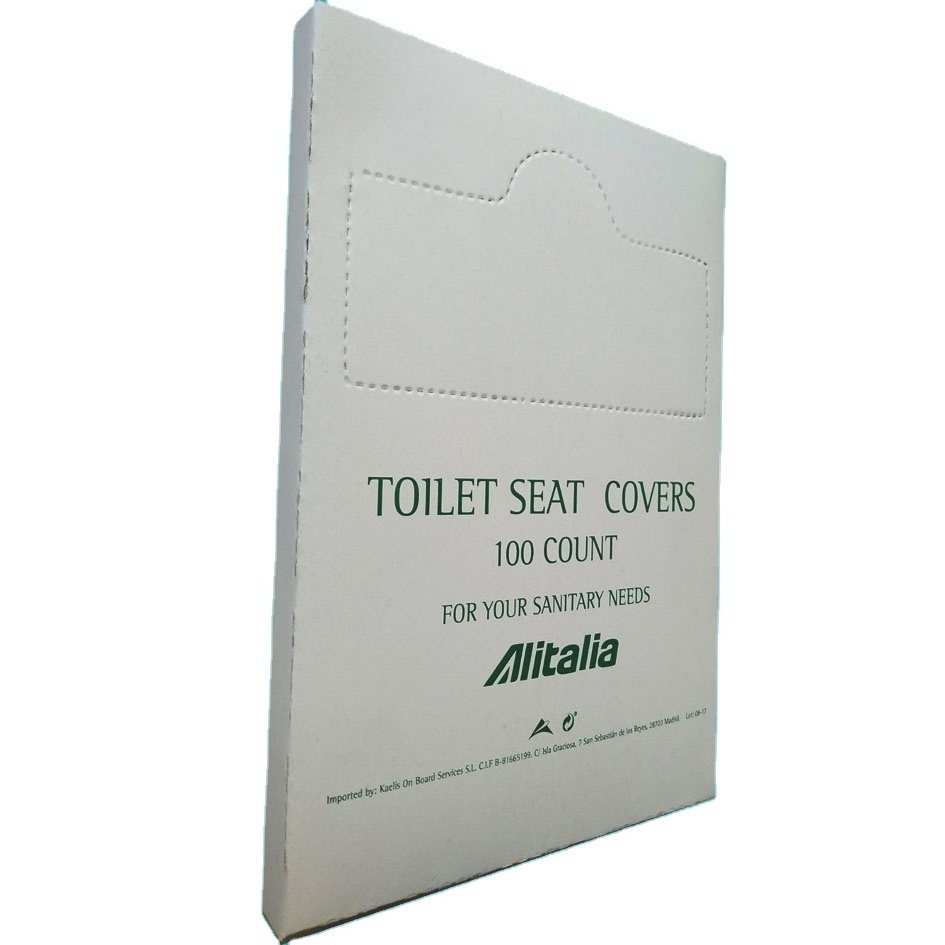 manufacturer disposable 1 ply 1/4 fold portable flushable sanitary waterproof travel seat cover toilet paper