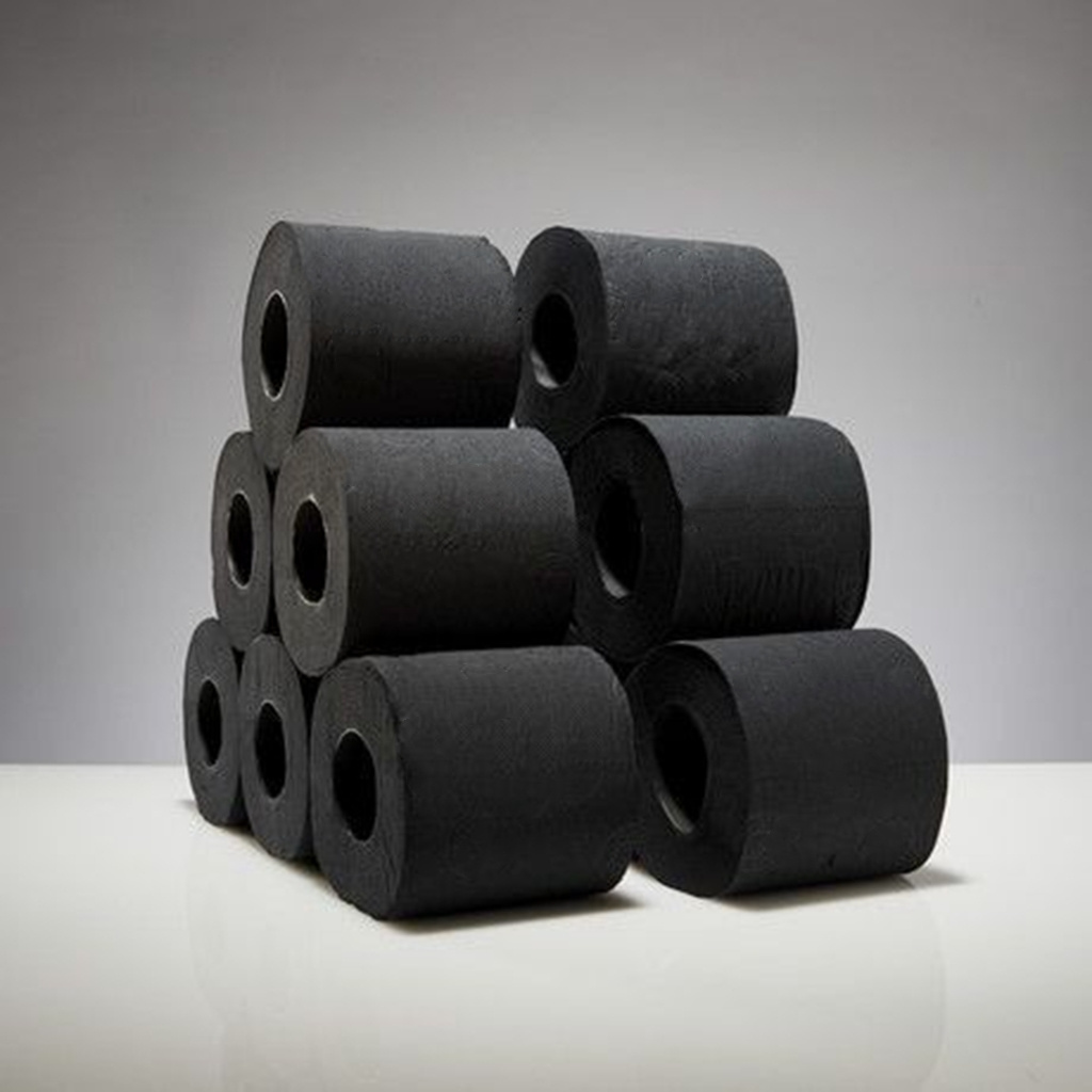 Eco Friendly Bathroom Colorful Toilet Paper Roll Dyed Toilet Tissue Paper Black Toilet Paper