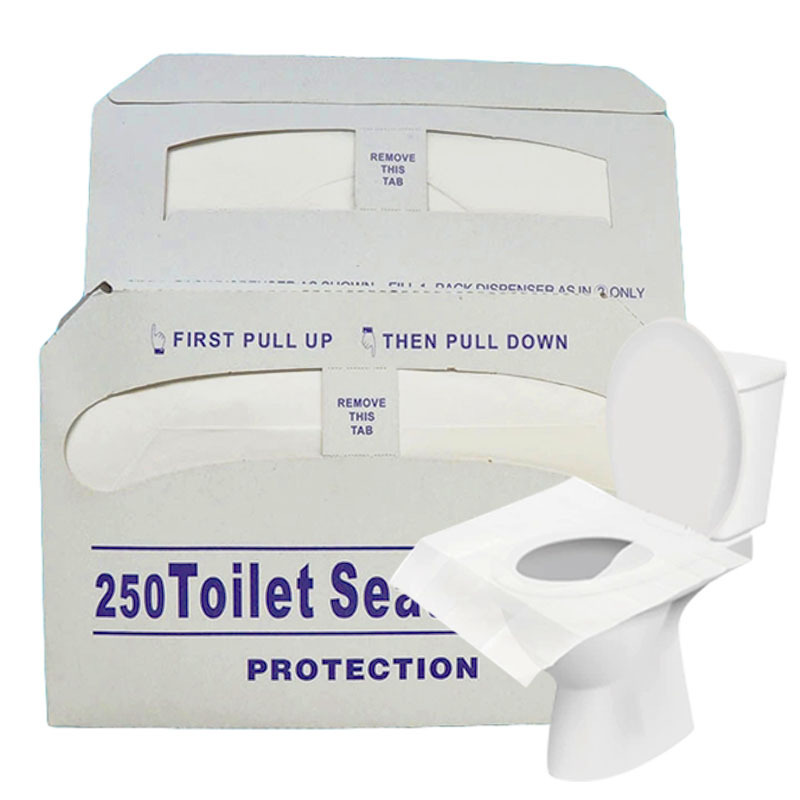 manufacturer disposable 1 ply 1/4 fold portable flushable sanitary waterproof travel seat cover toilet paper