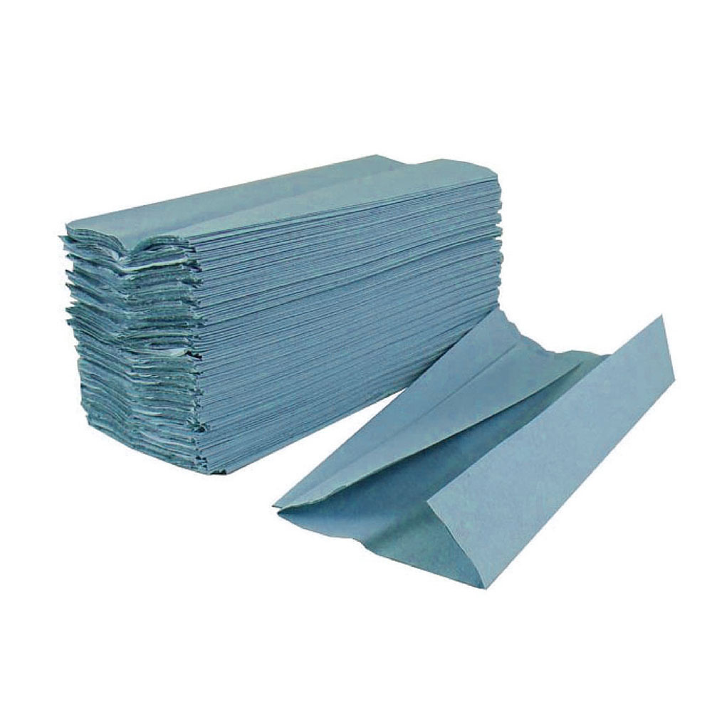 Disposable 1/2/3ply embossed c/n fold interfolded multifold blue white bulk tissue hand paper towel manufacturer